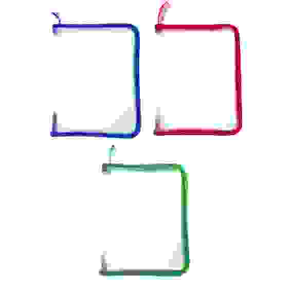 Папка для тетрадей А5, на круговой молнии, 450мкм, ПВХ, 3 цвета молнии