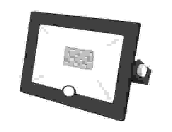 Прожектор LED с датчиком движ.10W VLF-D-10-6500-B 6500К 600Лм 220V IP65 угол-120гр черный VKL ele