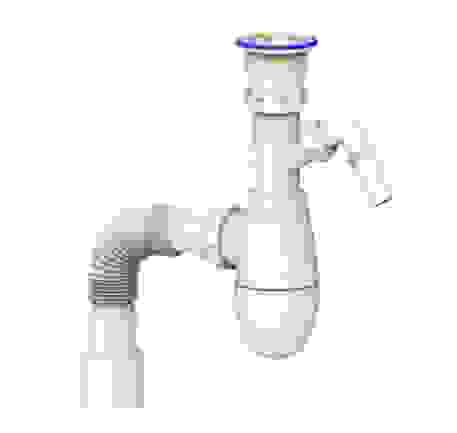 Сифон 1 1/2*40 В320V с носиком, с гофрой 40*40*50 UNICORN