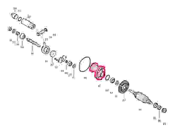 Внутр. корпус д/перф. HR 2450 /2440 Makita