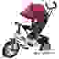 Акция!Трехколесный велосипед PILOT бордовый надувные колеса 12' и 10'