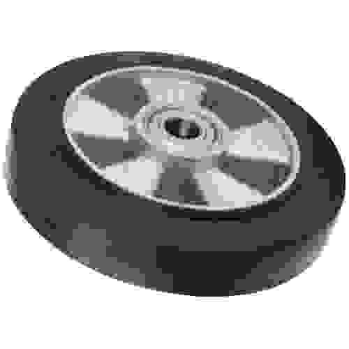 Ролик черная резина/алюм. D180