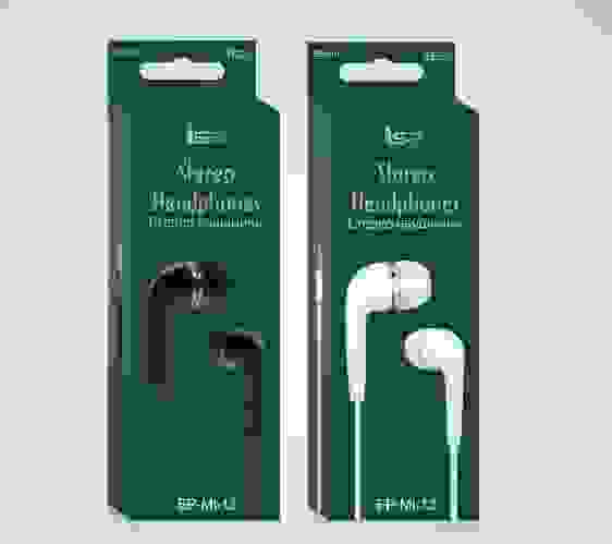 Hаушники EP-MI-13 с микрофоном черный ISA (гарантия 2 недели)