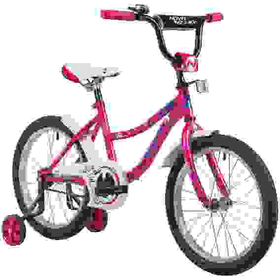 Велосипед NOVATRACK 18", NEPTUNE розовый, защита А-тип, короткие крылья, нет багажника