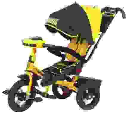 Трехколесный велосипед Super Formula оранжевый, надув шины 12/10" фара свет/звук, вращ сиднье