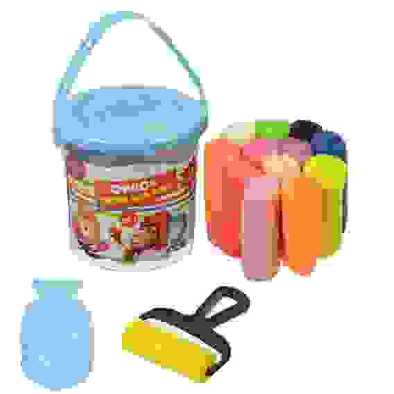 Тесто для лепки Фиксики, 12цв., 90гр., формочка+валик, тесто, пластик, 7х7х7см, MULTIART