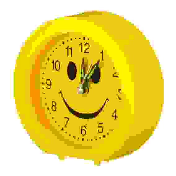 Будильник электронный "Смайлик", металл, пластик, 10,5х10,5х3,5см, 1хАА