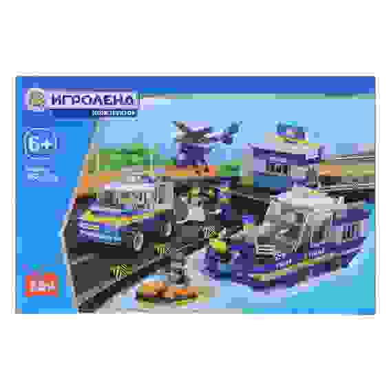 Конструктор Полиция, Город, 309дет., пластик, 31х21х4см ИГРОЛЕНД