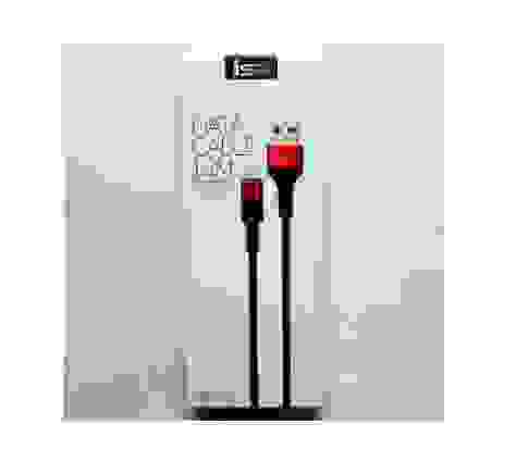 Кабель USB 8pin подходит для Apple алюм/нейлон 1м lux черный ISA(гарантия 2 недели)