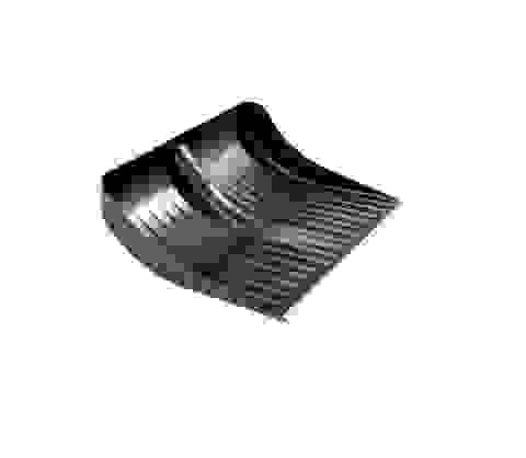 Лопата снеговая 495х390мм, №2, пластик., с оцинк.планкой б/ч