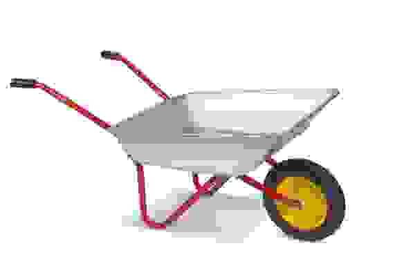 Тачка садовая одно колесо 65л 80кг