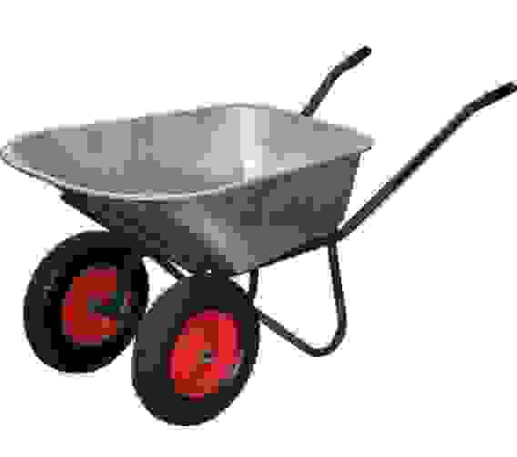 Тачка строительная два колеса 110л 240кг