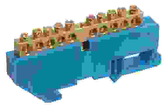 Шина нулевая на DIN -изолятор ШНИ-6х9-8-д-с