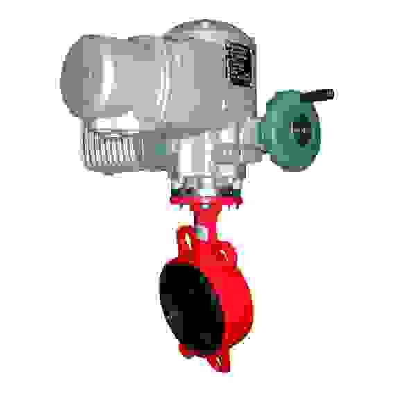 Затвор дисковый поворотный Ду65 с электроприводом AUMA SG 04.3, фланцами, крепежом, прокладками.