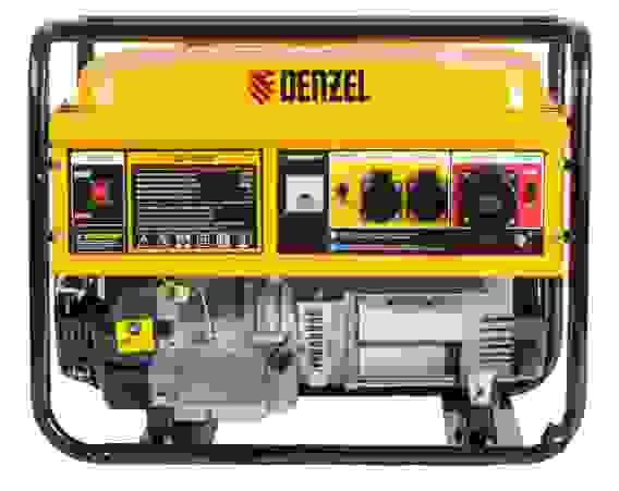 Генератор бензиновый Denzel GE 8900, 8,5 кВт, 220В 25л ручной старт