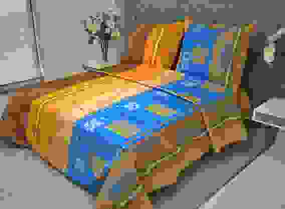 КПБ Бязь 105гр. 1.5 сп 1 нав 70*70 (перф)