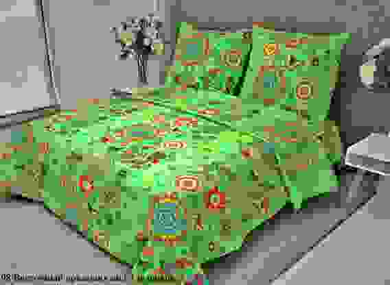 КПБ Бязь 105гр. 1.5 сп 1 нав 70*70 (перф)