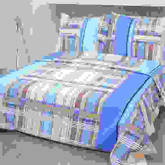 КПБ Бязь 105гр. 1.5 сп 1 нав 70*70 (перф)