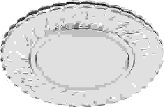 Светильник ФВО-11w GX53 CD4021 хром с прозрачным стеклом со светодиодной подсветкой 4000К