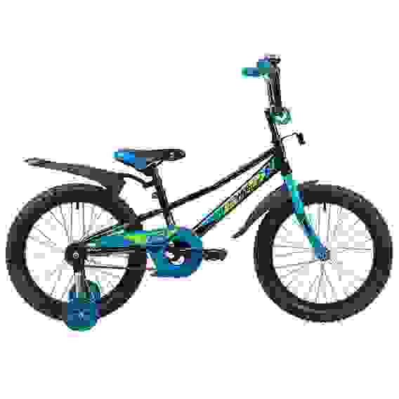 Велосипед NOVATRACK 18&quot;, VALIANT, черный, защита А-тип, тормоз нож, короткие крылья, нет багаж.