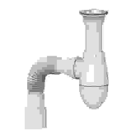 Сифон 1 1/2*40 В120 литой выпуск, с гофрой 40*40*50 UNICORN