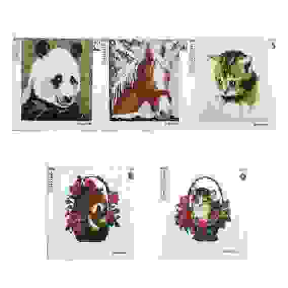 Картина из страз, 25х25см, полотно, стекло, стик, "Улыбка природы", 5 дизайнов