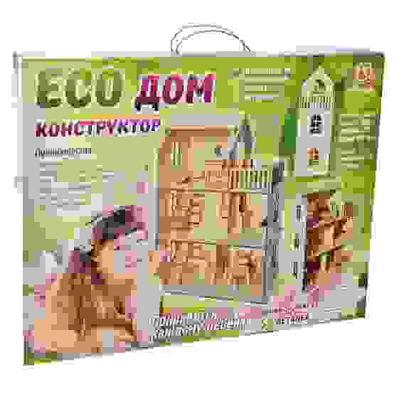 Дом для кукол, без мебели, 59 дет., фанера, упак. 77х55х32см, ПОЛЛИ