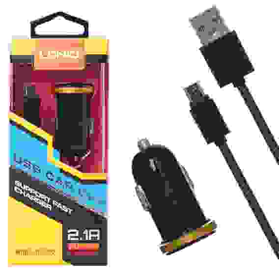 АЗУ Lightning на 2 USB 2.1A DL-C22 LDNIO (гарантия 2 недели)