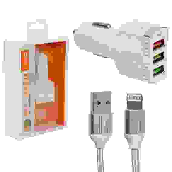 АЗУ Lightning на 3 USB C702Q 3.0 LDNIO (гарантия 2 недели)