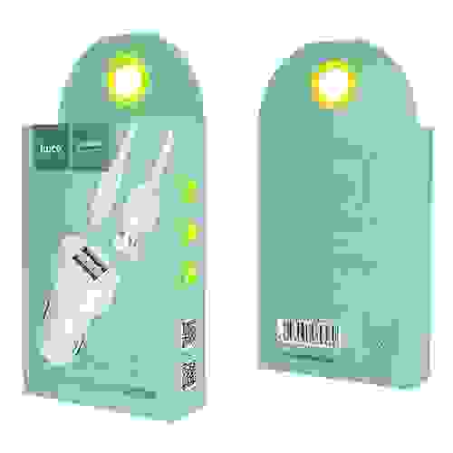 АЗУ Micro USB на 2 USB 2.4A Z2A HOCO белое (гарантия 2 недели)