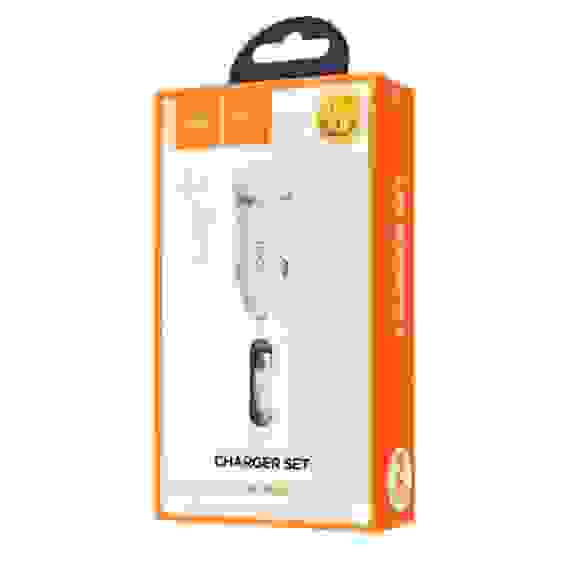 АЗУ на 2 USB Micro 2.4A Z27 Hoco белый (гарантия 2 недели)