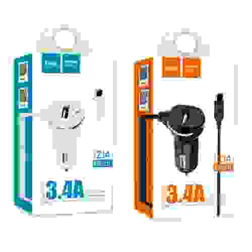 АЗУ Lightning 3.4A Z14 Hoco белый (гарантия 2 недели)