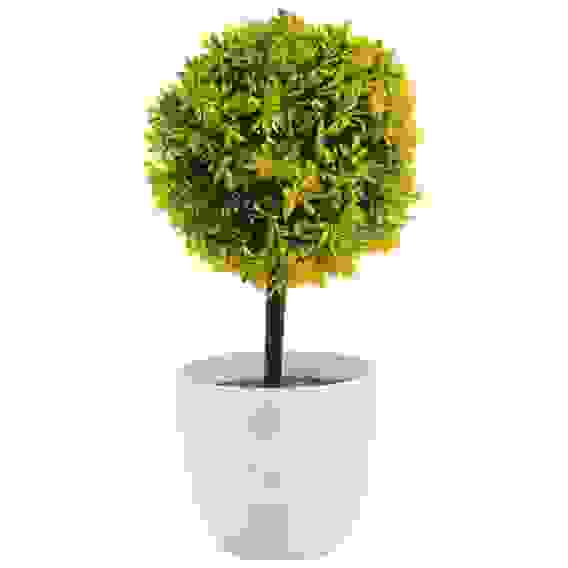 Цветок искусственный в горшке "Топиарий" желтый