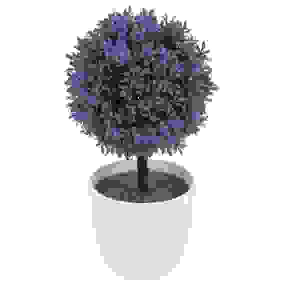 Цветок искусственный в горшке "Топиарий" фиолетовый