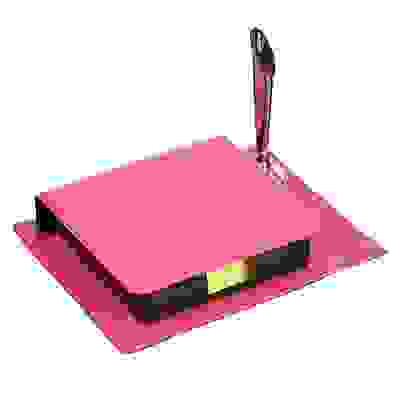 Блок (листочки самоклеющиеся 140л + подставка для ручки +календарь), 13х10,5х2,5см, полиуретан