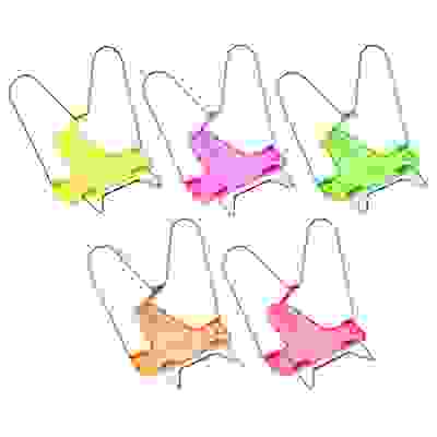 Подставка для книг, 5 цветов, 20,3х19,3см, полипропилен, стальная проволока, П-02/ШП9351