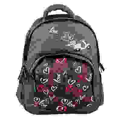 Рюкзак школьный, улучш.,41x31x18см, 2 отд., 3 кармана, уплотненная спинка и лямки Хертс коллекшн