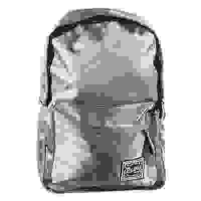 Рюкзак подростковый, 40x28x16см, 1 отд., 3 кармана, уплотненные лямки, &quot;сияющий&quot; нейлон, серый