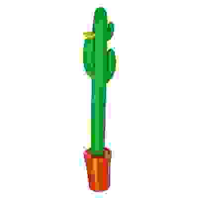 Ручка гелевая настольная синяя &quot;Кактус в горшке&quot;, мягкий корпус, игольчатый наконечник 0,5мм,пластик