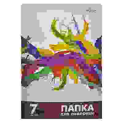 Папка для акварели A4 7л., 160 г/м2, обложка мелованный картон ClipStudio