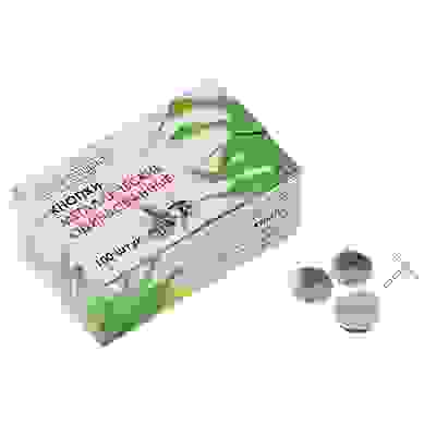 Кнопки металлические оцинкованные, 100 шт в картонной коробке ClipStudio