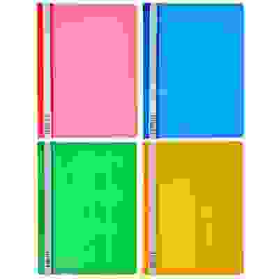 Папка-скоросшиватель A4 120 / 160мкм, 4 цвета, 46108 Erich Krause