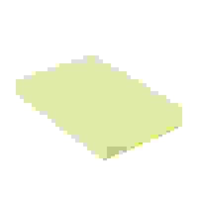 Блок с клеевым краем 51x76мм, 100 листов, желтый ClipStudio