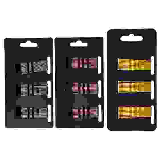 Набор заколок-невидимок для волос 27шт, металл, 3 цвета