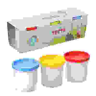 Набор теста на растительной основе 3 банки x 100г, 3 цвета МЕШОК ПОДАРКОВ