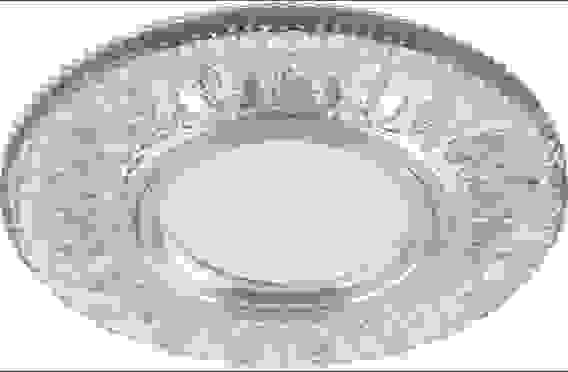Светильник ИВО-50w G5.3 CD903 хром со стеклом 4000К со светодиодной подсветкой