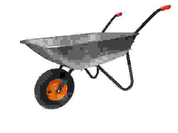 Акция! Тачка садовая одно колесо 60л 130кг Техпром