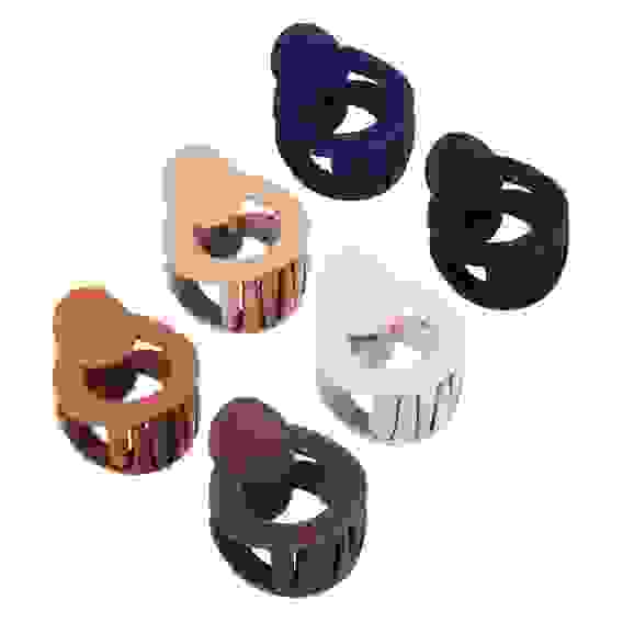 Краб для волос, пластик, 4см, 6 цветов, ЗК19-09