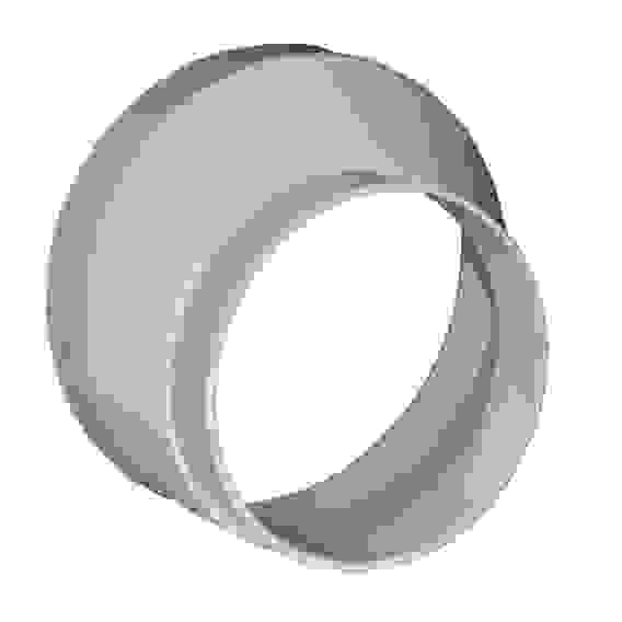 Соединитель эксцентриковый круглого воздуходува с круглым пластик d100/125