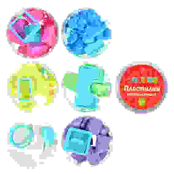 Пенопластовый пластилин, 25г , полимер, 9х9х4,5см, 6 цветов